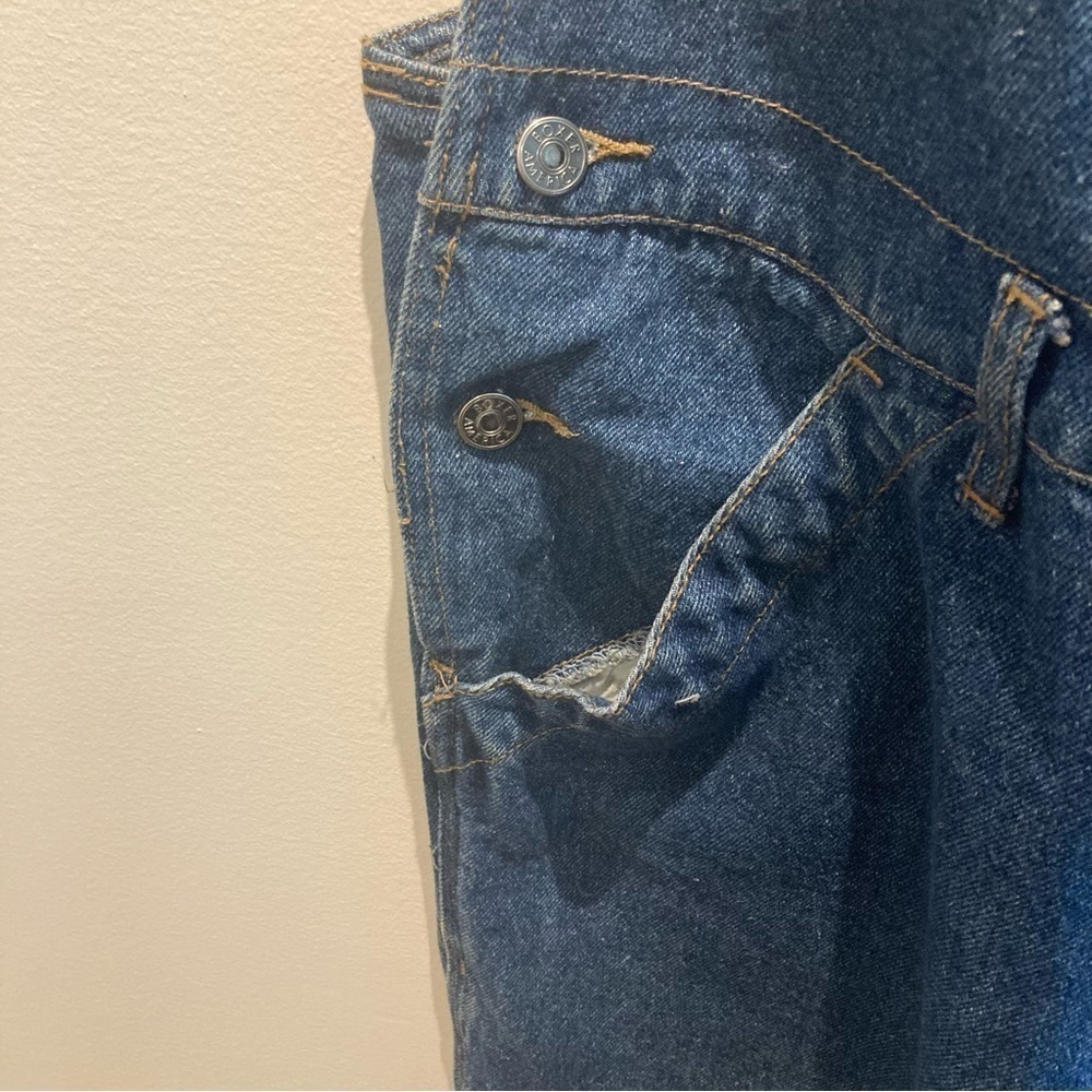 BOXER AMERICAN Sz L  Carpenter Style Mid Wash Overalls - Picture 5 of 13